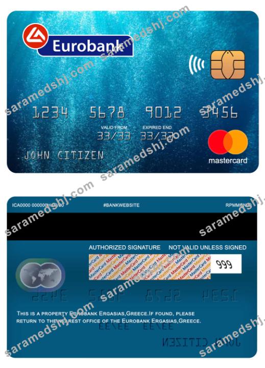 Greece Eurobank Ergasias mastercard